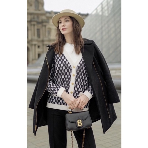 ALMA FLAP BAG SMALL- BLACK BY BUTTONSCARVES