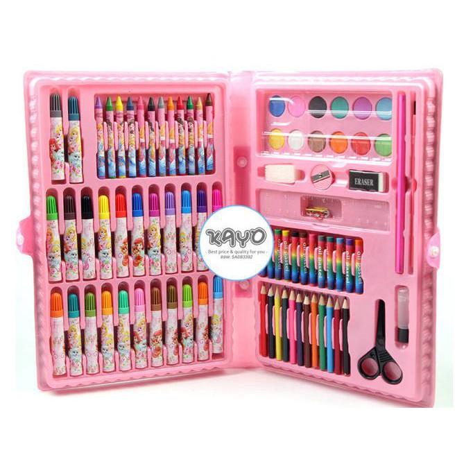 

68psc|Pensil warna,set Crayon Set,spidol warna set Alat lukis, cat air