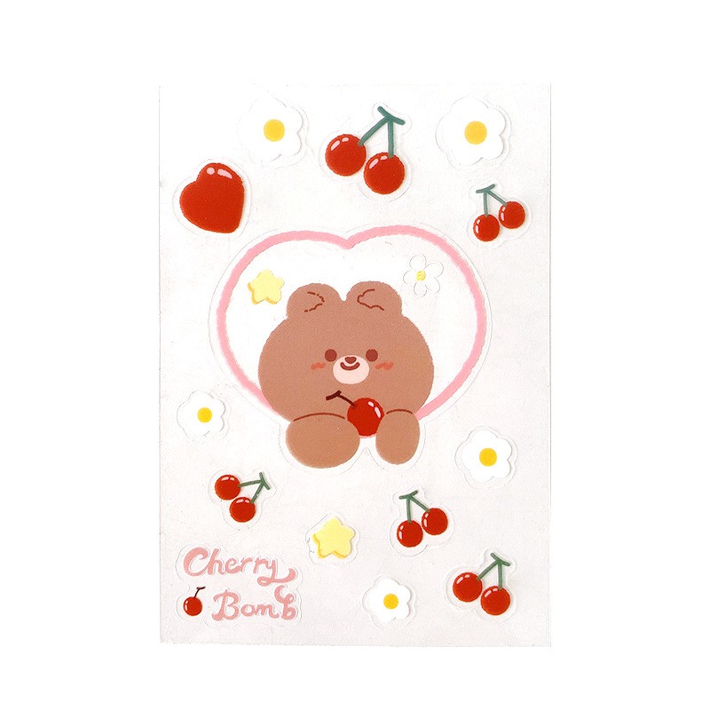 [MEOWMI] Sticker Aesthetic Bujo Bear Bunny STK0021-3