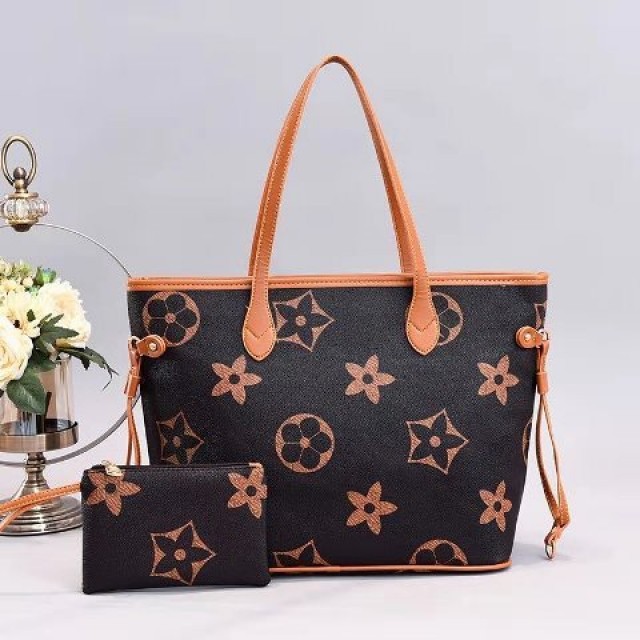 ZC 2081 RISCE TAS TOTE 2IN1 IMPORT WANITA CEWEK PEREMPUAN JAKARTA BATAM LV