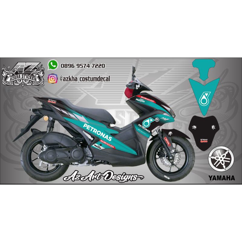 Decal Yamaha Aerox Petronas