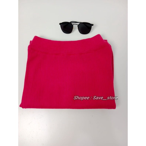 Rok Span Rajut • Rok Rajut Premium • Rok Span Rajut Knitted • Rok Rajut Knitted-Fanta (Fusia Fanta)