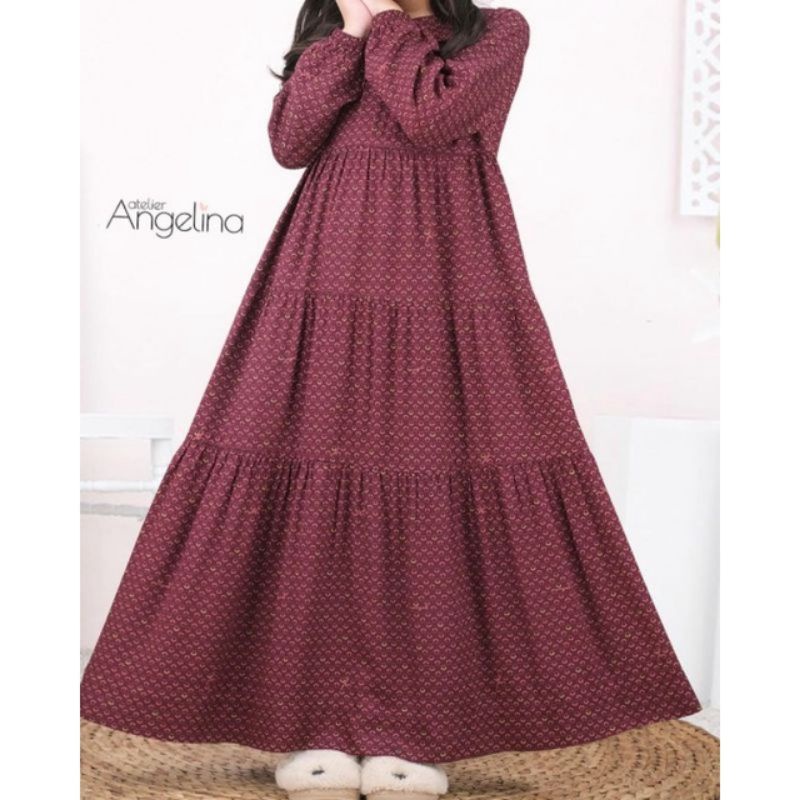 Atelier Angelina Little Bella Smiley Maroon Size 4-6
