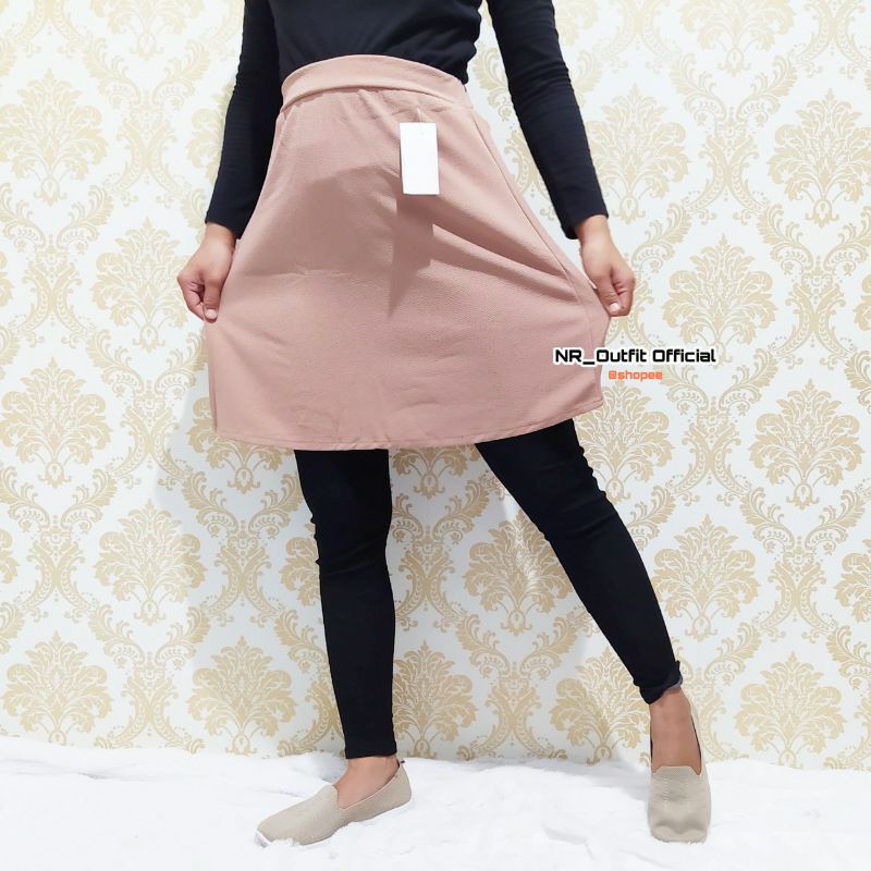 CUCI GUDANG Rok Pendek Crape Korea Mini skirt Hot Pants Celana Wanita NR_Outfit Official COD