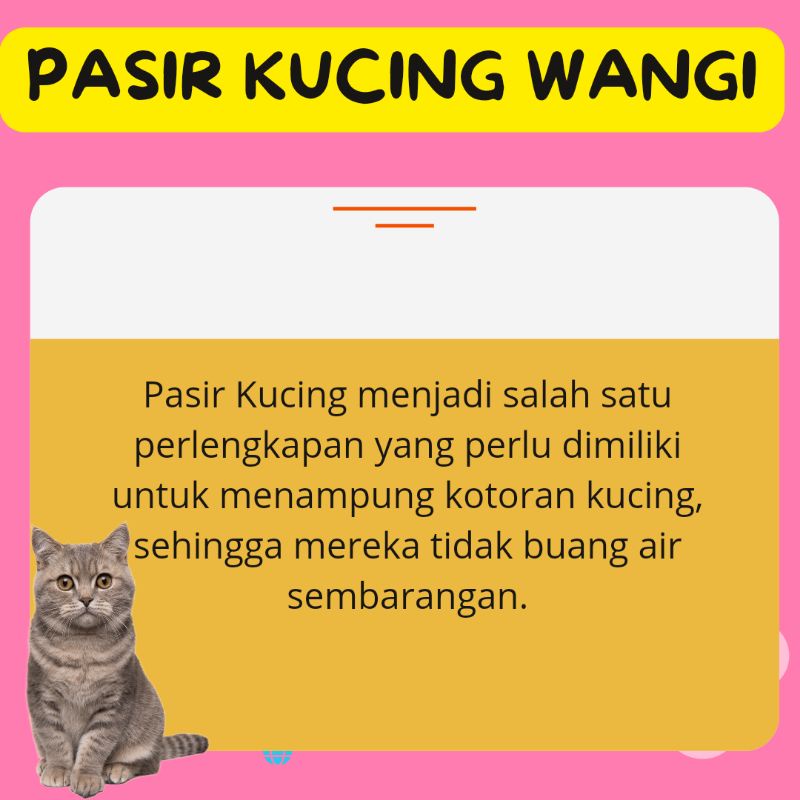 Pasir Kucing Wangi Harum Anti Bau