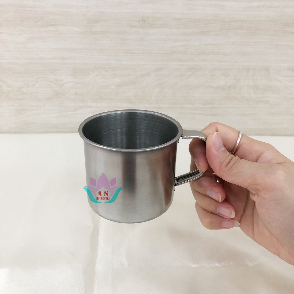 Mug Cangkir Stainless Steel Jadul Mini