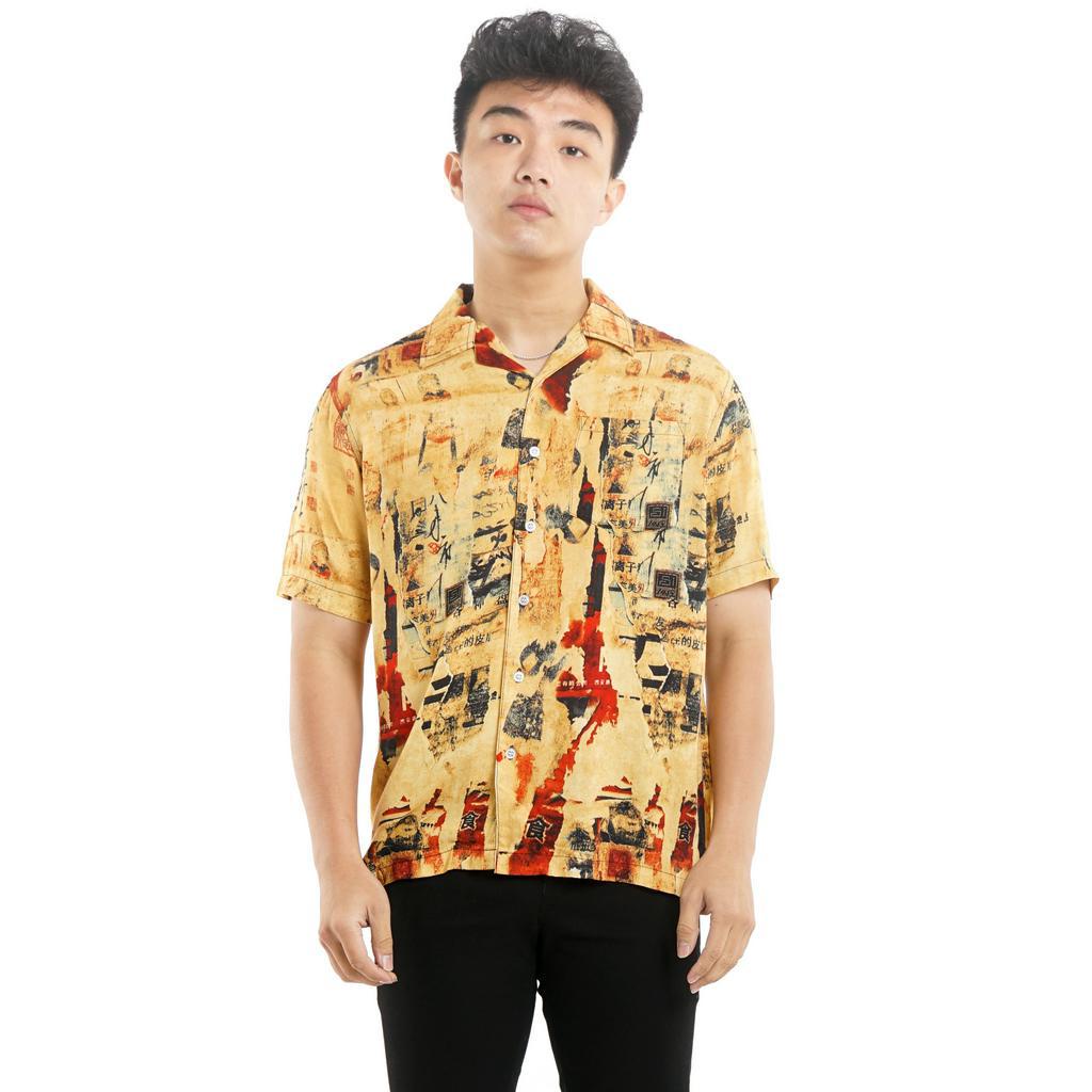 819 Kemeja Pria Lengan Pendek Kemeja Hawai Hawaiian Shirt Kemeja Motif Rayon Kemeja Pantai Pria Kemeja Santai Kemeja Vintage Ready Hingga Big Size 4R0018