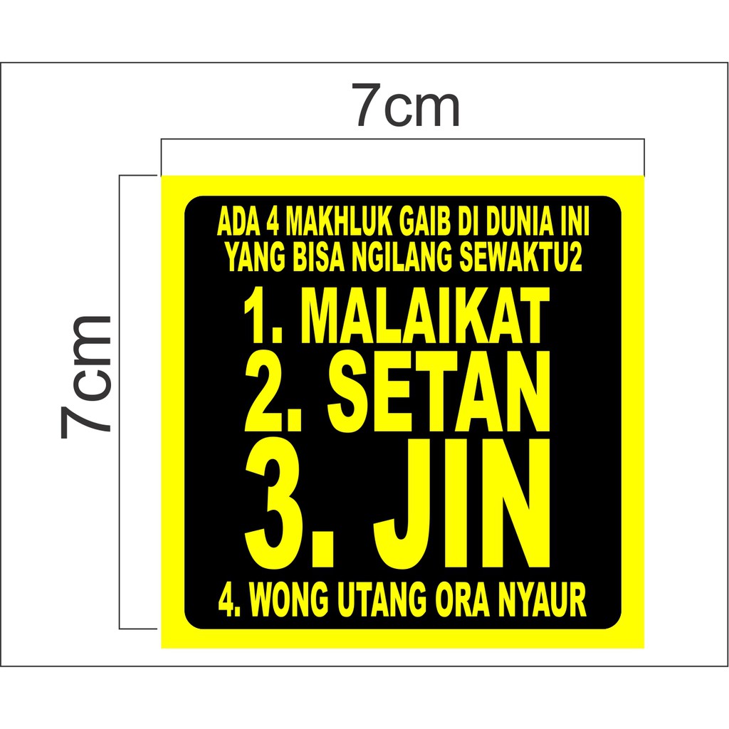 Sticker Printing Kata Kata Lucu Shopee Indonesia