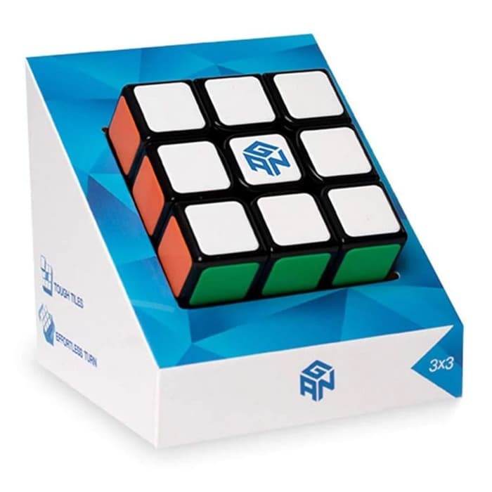 Rubik Gan New Tiled 3x3 RSC Black Base with Tile 3x3x3 Bukan Gan 356 RS Gan Tiled rsc Rubik Murah