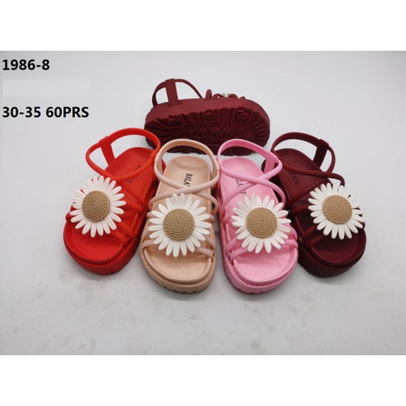 Sandal Tali Anak Perempuan Motif Bunga Matahari Balance 1986-8