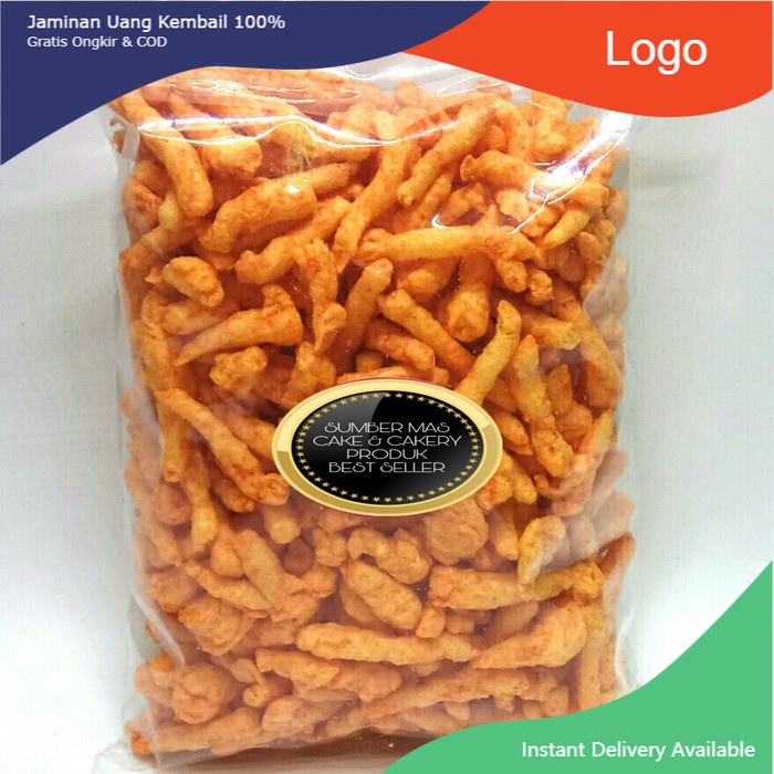 

MAKANAN RINGAN SNACKS TWIS JAGUNG RASA BALADO - 500 gr / Cheetos Kiloan Rasa Balado / Snack Kiloan Murah / Ciki Kiloan / Snack Kiloan