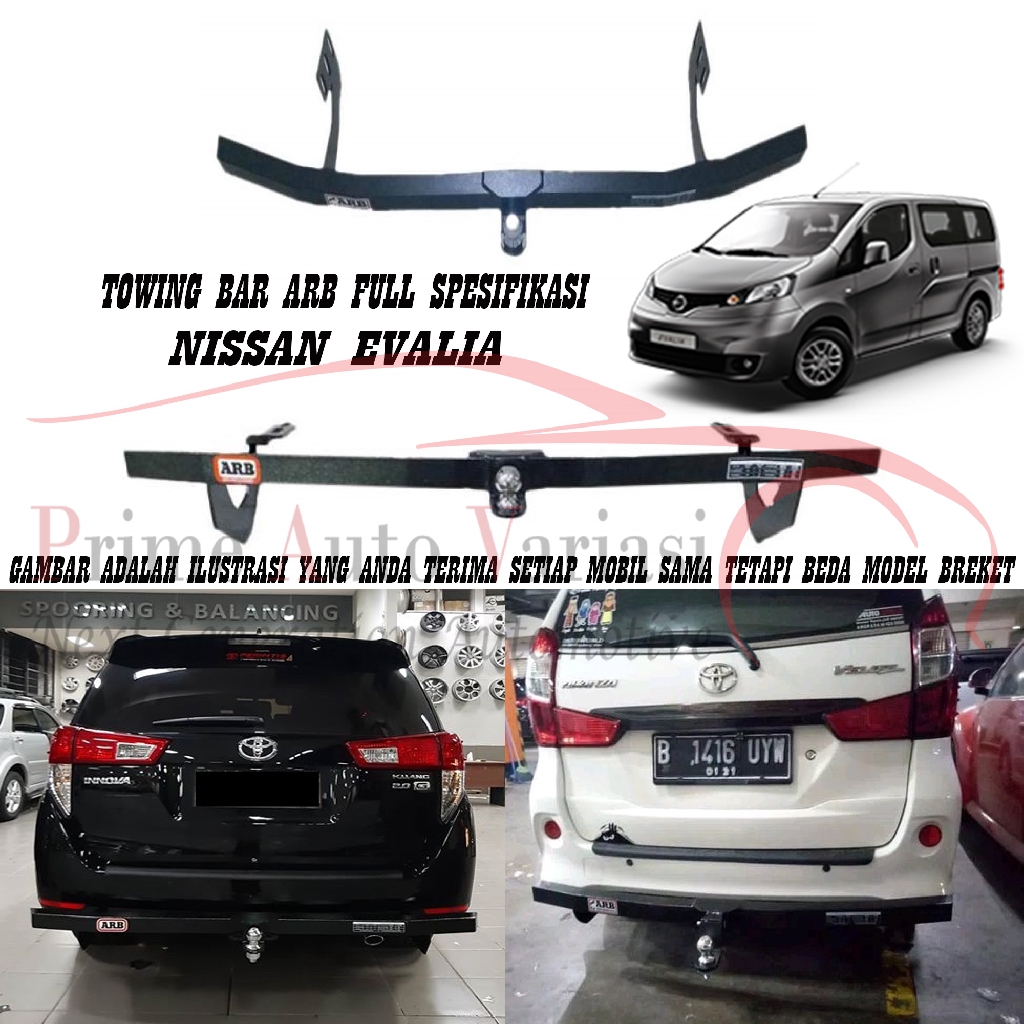 TOWING BAR ARB BESI BUMPER BELAKANG TOWING BAR - NISSAN EVALIA