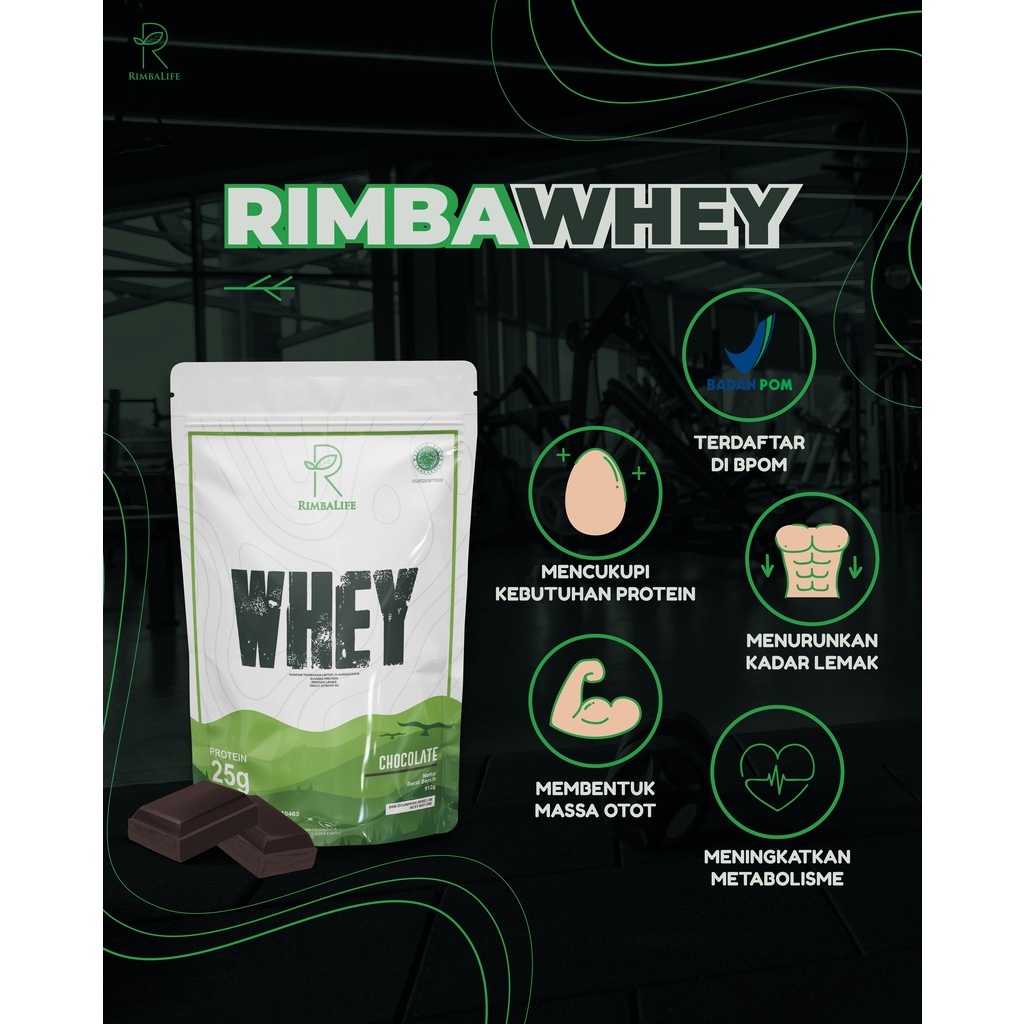 Rimbalife Rimba Whey 2lbs 3lbs Susu Whey Protein Concentrate Isolate Fitness Halal BPOM Rimbawhey Penambah Massa Otot Master Whey