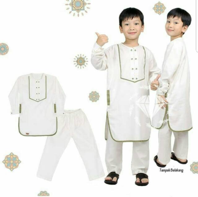 SET KOKO RAFATAR KID ANAK, KATUN, KEMEJA KOKO