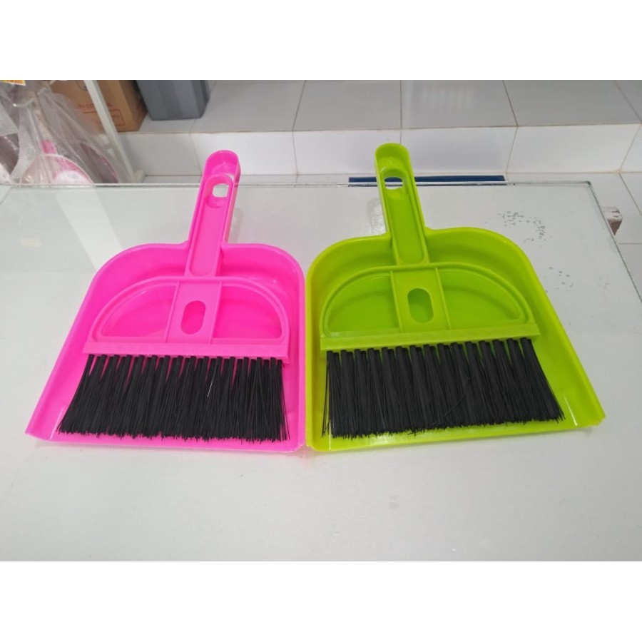 Mini DustPan Set - Sapu dan Serokan Mini - Sapu Pengki Kecil Serbaguna