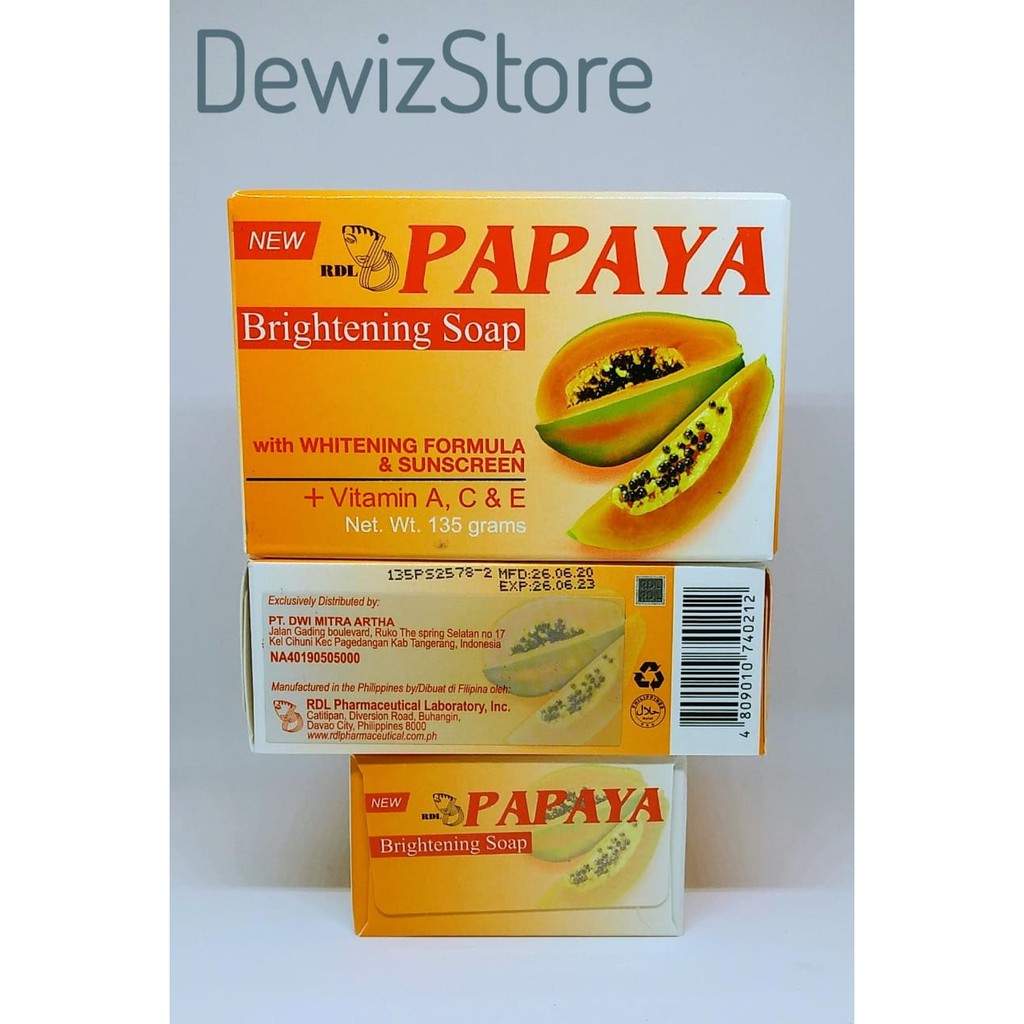 SABUN PEPAYA RDL ORIGINAL / RDL PAPAYA SOAP