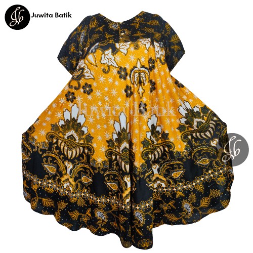 Juwita Batik - Daster Payung Jumbo XXL LD 120 Motif Kembang Putri - Daster Busui Jumbo - Daster Jumbo Murah