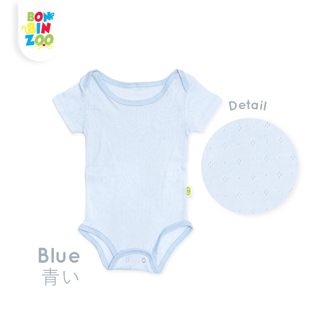 BONBINZOO BODYSUIT POINTELLE BABY BAJU JUMPER ANAK SEGITIGA 0-12 BULAN