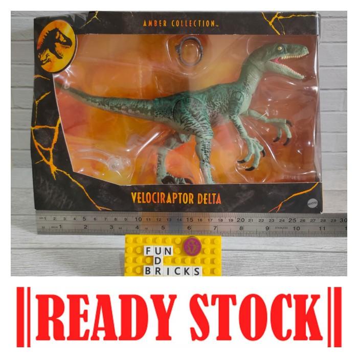 Figure | Mattel Jurrasic World Amber Collection Velociraptor Delta