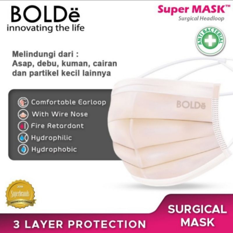 Bolde Super Mask Headloop Isi 50