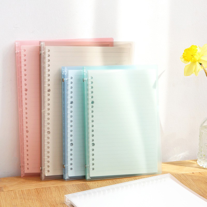 

Clair Plain Color Slim File Binder Clear Transparent Binder A5