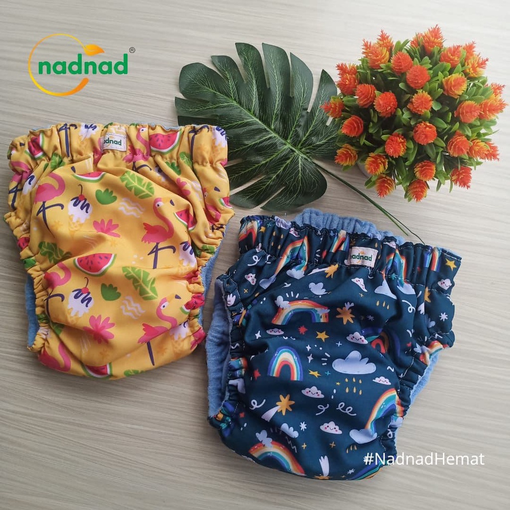 Popok Clodi Bayi Cuci Ulang By Nadnad Model AIO Slup All in One BB 7-17 Kg