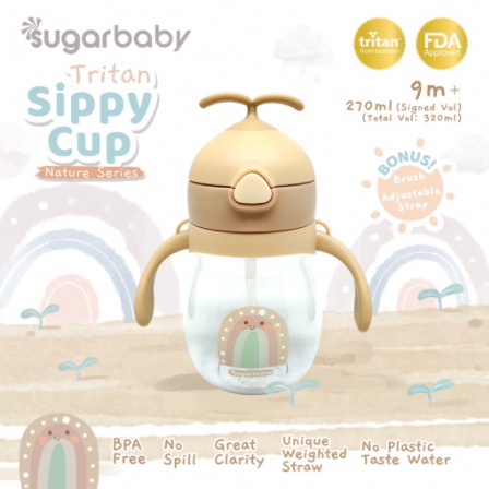 Sugarbaby TRITAN Sippy Cup Nature Series (270/320 ml,9mo+)