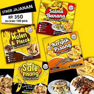 Jual Stiker Label Kemasan Stiker Snack Stiker Jajanan Stiker Jajan ...