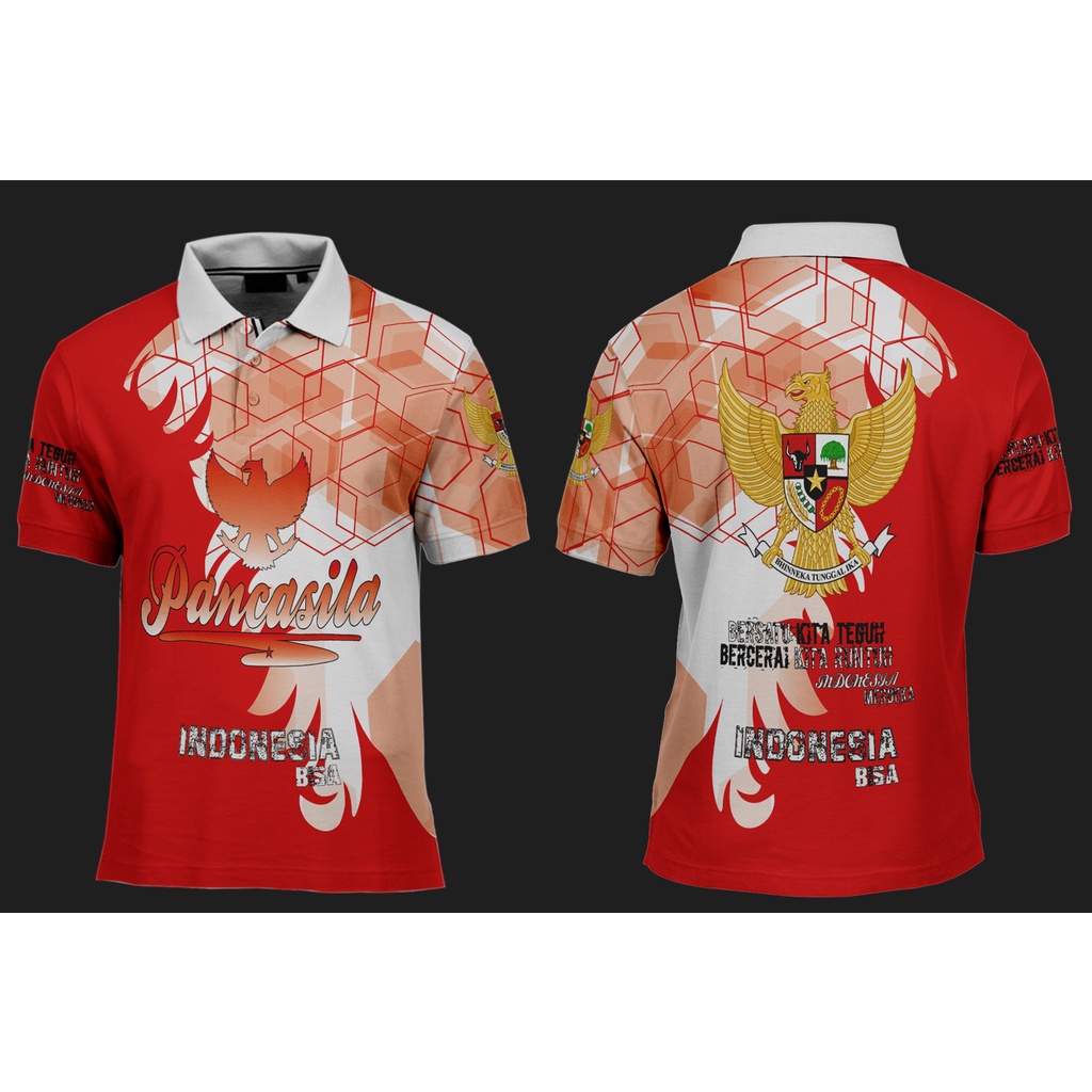 Baju Kaos T-shirt Pria 17 Agustus HUT RI KE 77 3D Fullprint Terbaru dan Termurah Art 9