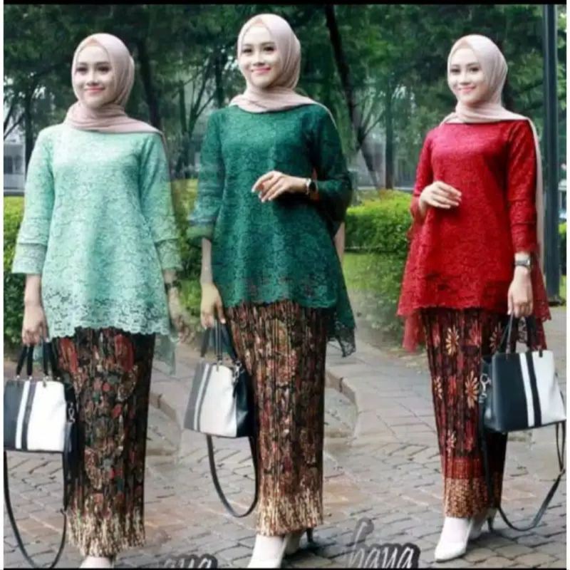 READY  KEBAYA JUMBO - Kebaya Rinjani - Baju Ukuran Besar - Kebaya Modern - BIG SIZE - LD 130cm