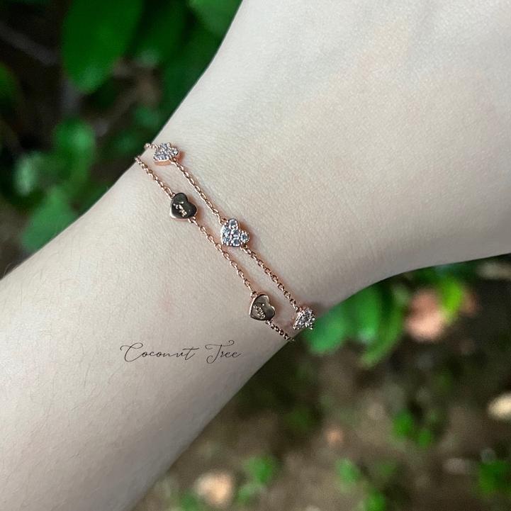 Tren Kekinian.. COCONUT TREE - GELANG LAPIS EMAS WANITA ANTI KARAT PEONY BRACELET / GELANG FASHION /