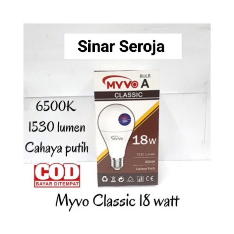 Lampu LED Bohlam MYVO CLASSIC 18 Watt Termurah