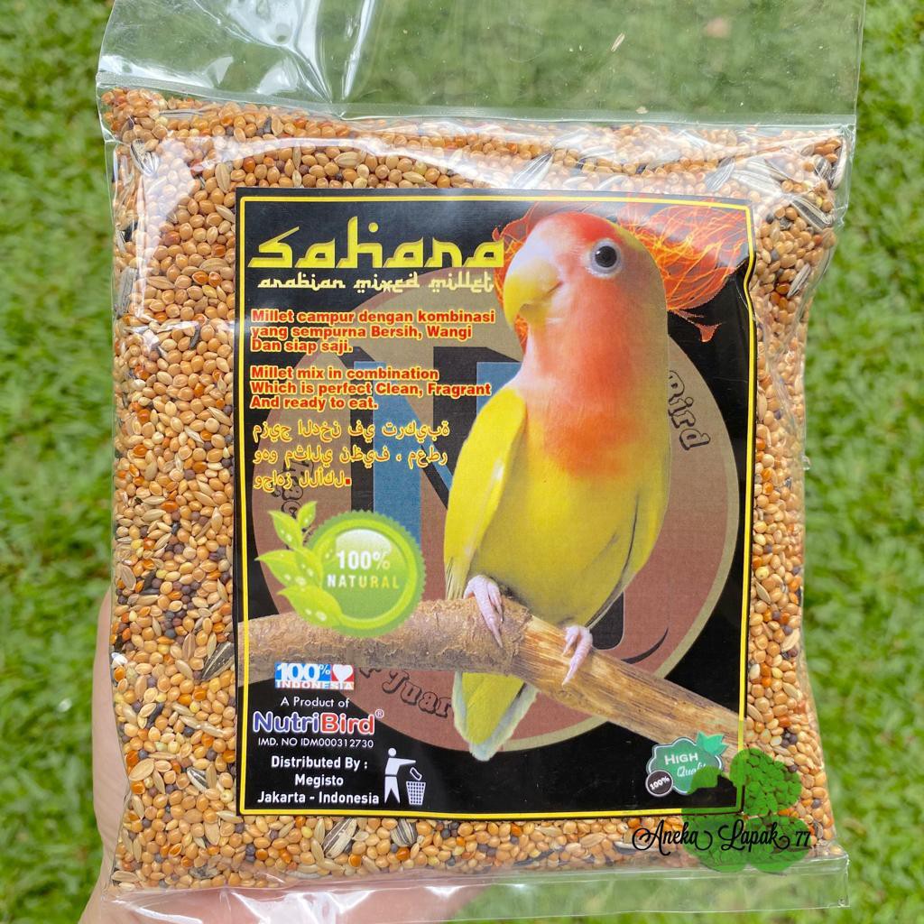 Pakan makanan burung 300 gr millet canary lovebird sahara grosir