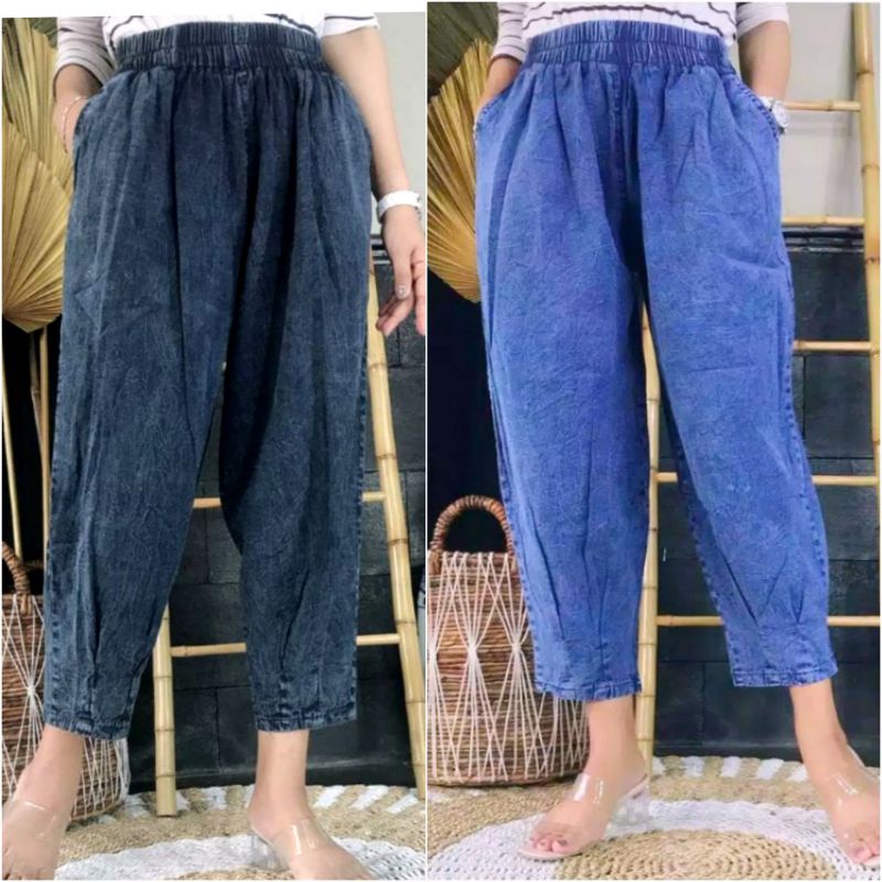 ICADO BAGGY 7/9 JEANS STANDAR DAN JUMBO