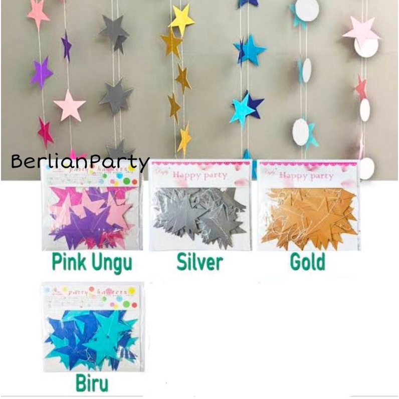 

Garland Bintang / Garland Bintang Dekorasi 2D
