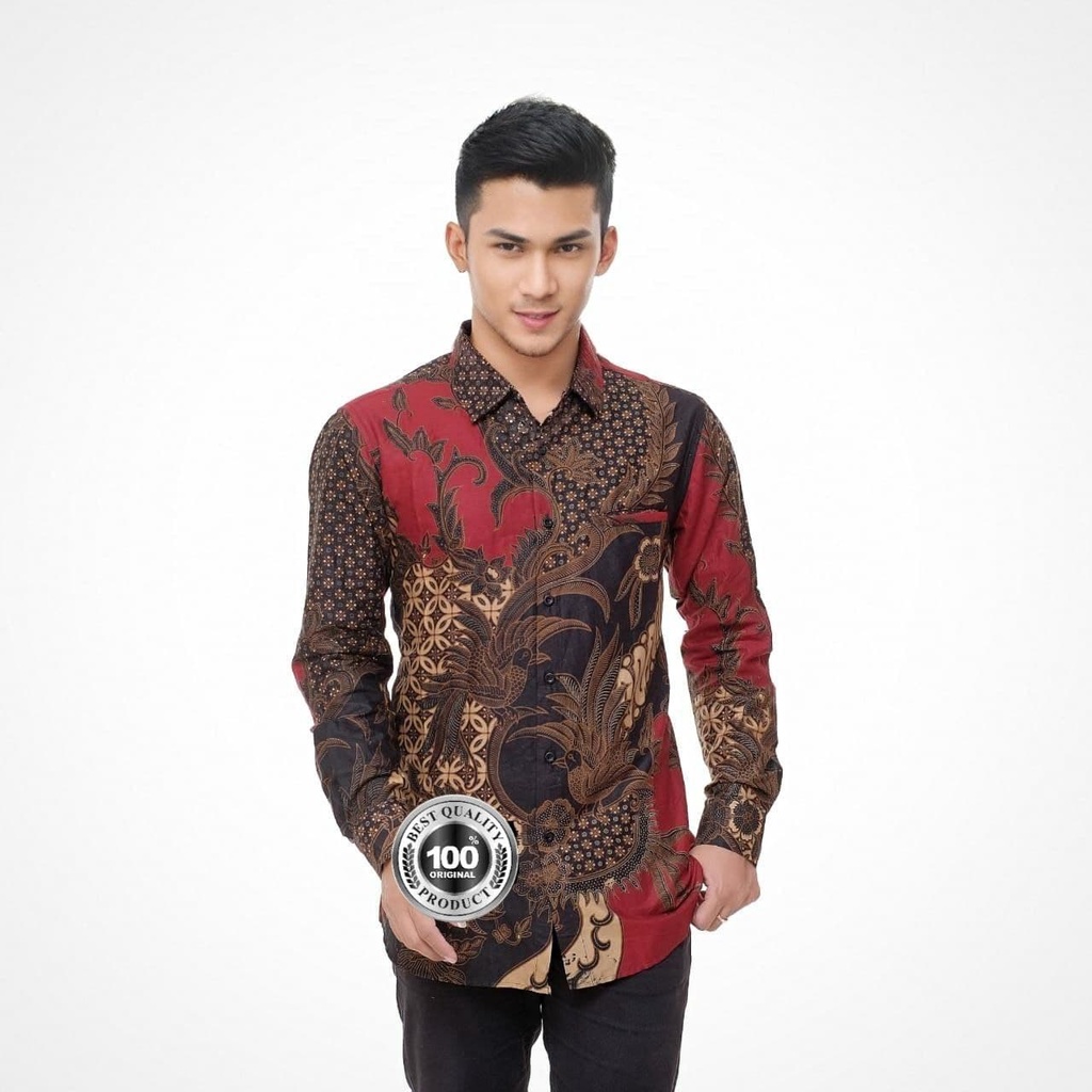 [ANSBATIK] KEMEJA BATIK PRIA KEMEJA BATIK PEKALONGAN KEMEJA BATIK SLIMFIT KEMEJA BATIK MODERN KEMEJA BATIK BVJ