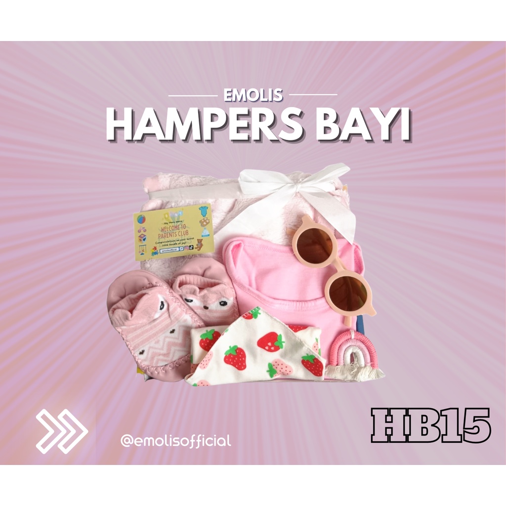 HB15 Hampers Bayi Newborn Baby Gift Emolis Kado Bayi Lahiran Unisex / Boy / Girl Perlengkapan Bayi Murah