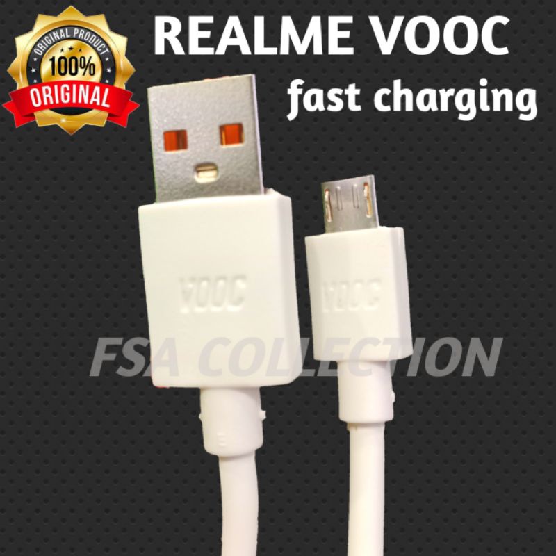 KABEL DATA REALME MICRO USB ORIGINAL 100% FAST CHARGING  C2 51 5 PRO 5 3 3PRO C15