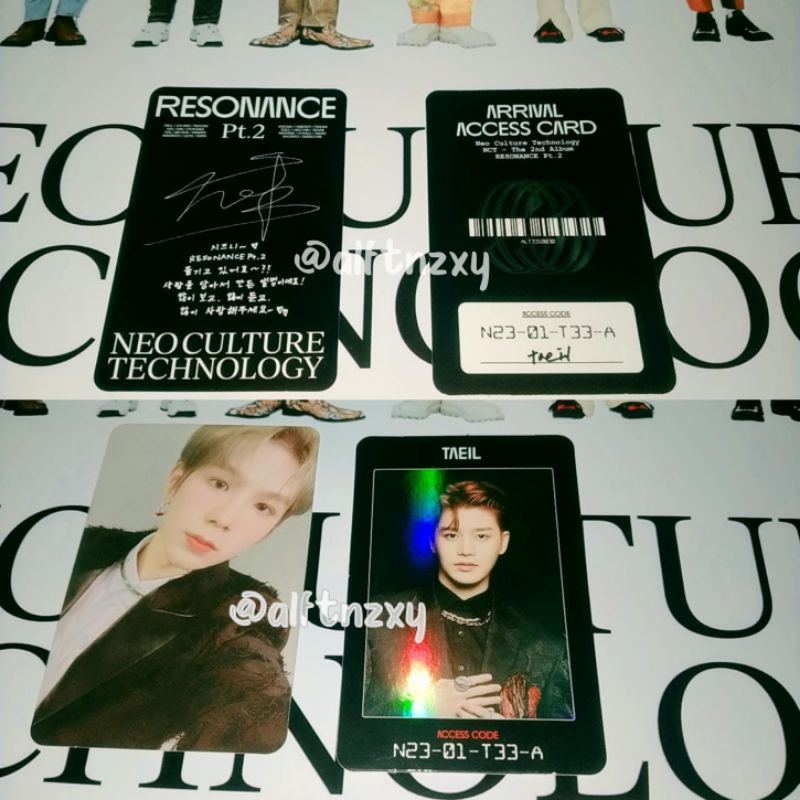 photocard shotaro arrival and ac taeil official