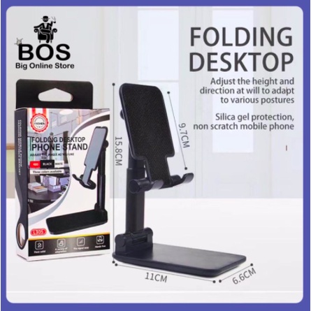 Holder Folding Desktop Stand HD23 | Standing HD-23 L305 L-305 HP Handphone Phone / Tablet