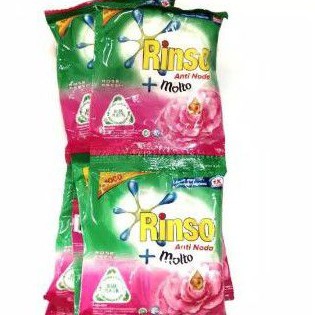 RINSO + MOLTO BUBUK KEMASAN RENCENG ISI 6 SACHET. ORIGINAL. HARGA GROSIR