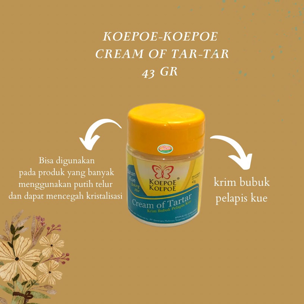 

Koepoe koepoe Cream Of tartar 43g