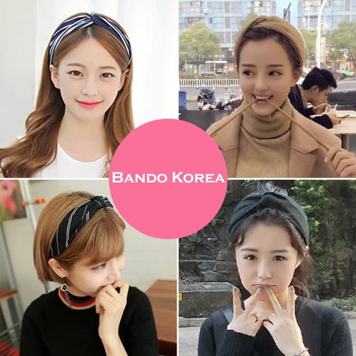 Bando &amp; Ikat Rambut Lady Cross Hair Band Mask Makeup Headband - WD REQUEST