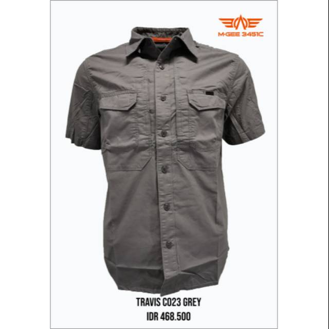 MGEE Kemeja Outdoor Travis C023 Grey