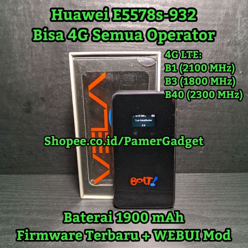 Modem Mifi Huawei E5578 E5578s 932 Ex Bolt Vela All Unlock 3g Dan 4g Semua Operator Mobile Wi Fi Shopee Indonesia