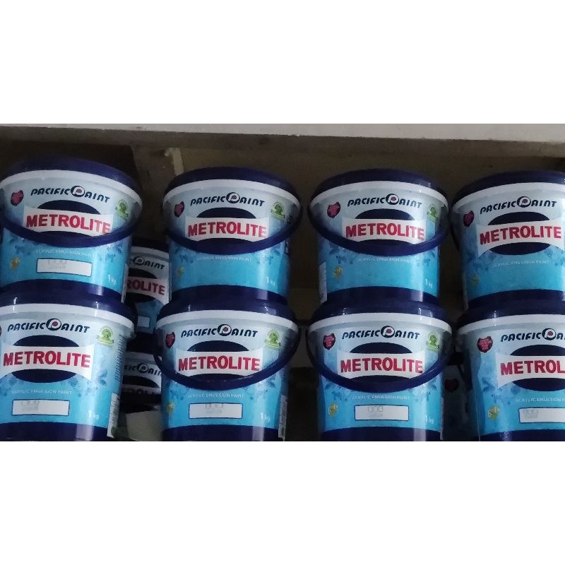 Cat Tembok METROLITE 3 KG Pacific Paint PUTIH | Metrolit Galon 3 Liter