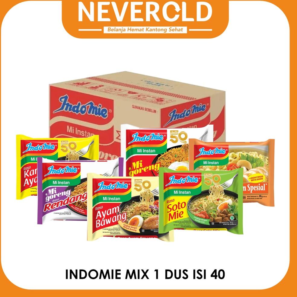 

9.9 TEN Indomie 1 Dus isi 40 (bisa campur) ..,,.,,.,