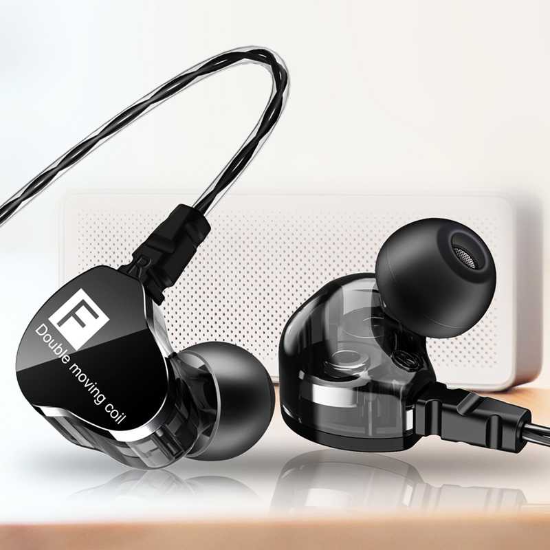 (100% BARANG ORI) QKZ Dual Driver Earphone HiFi Dengan Mic - QKZ-CK9