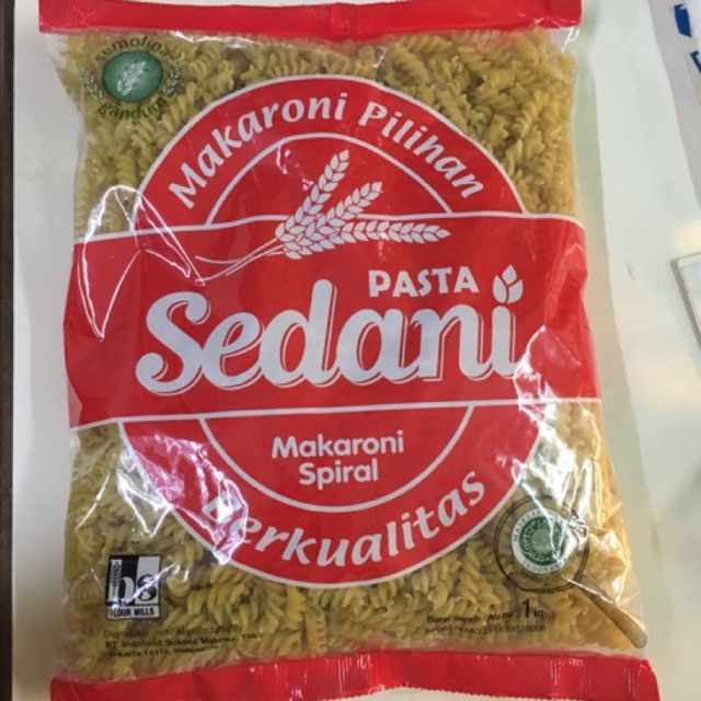 Pasta Sedani / Makaroni Sedani Pipa / Makaroni Sedani Spiral 1kg