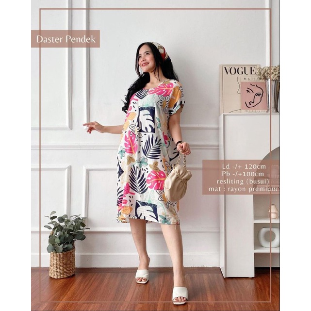 Daster Panjang Selutut Busui Kekinian Non Ruffle Agg_cloth